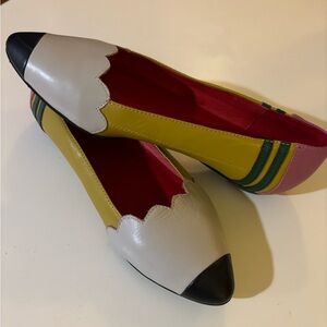 Jeffrey Campbell Multicolor Flats